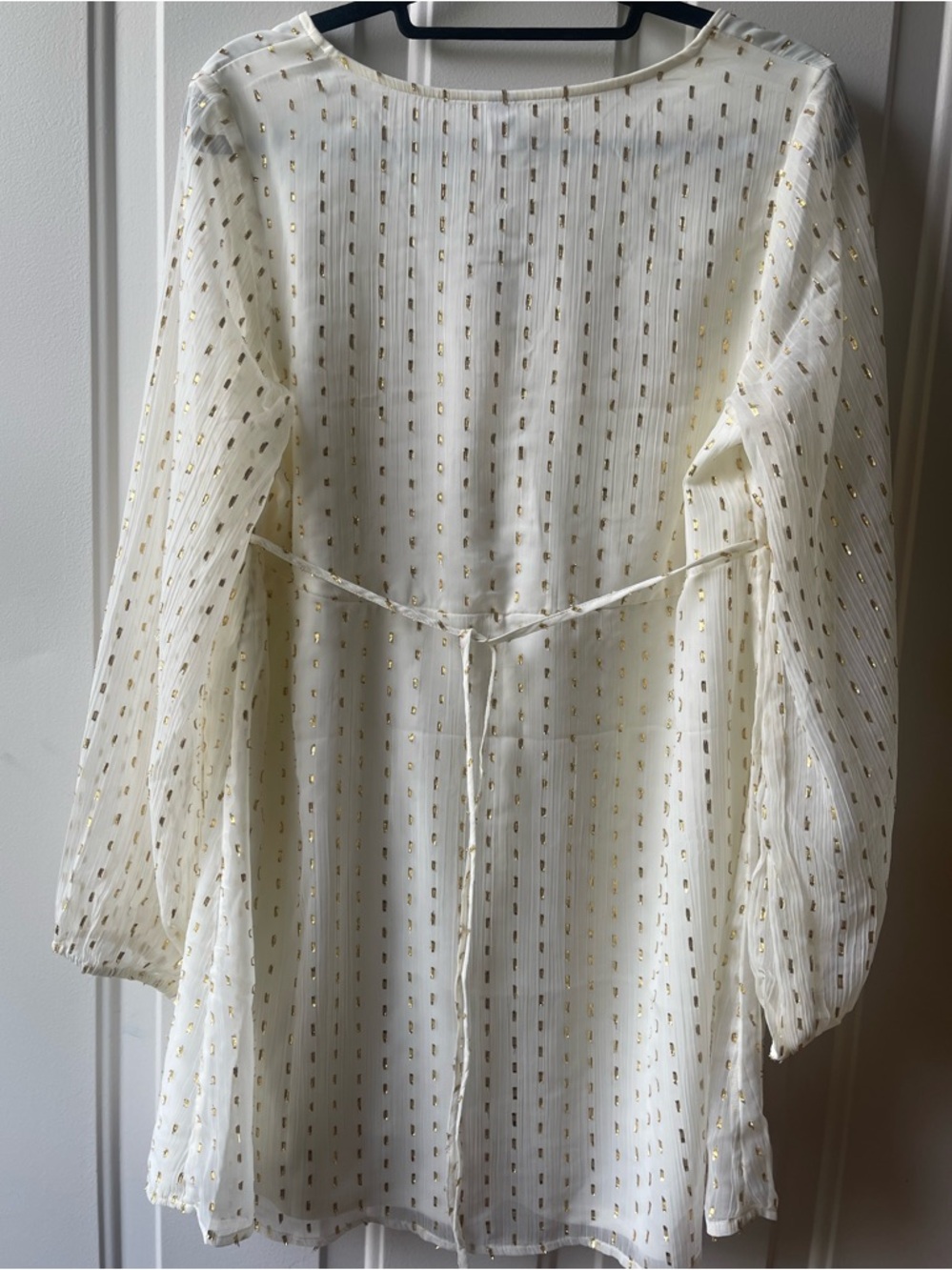 NWT Old Navy V-Neck Swiss Dot Mini Dress - Picture 4 of 5